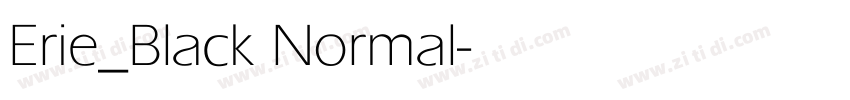 Erie_Black Normal字体转换